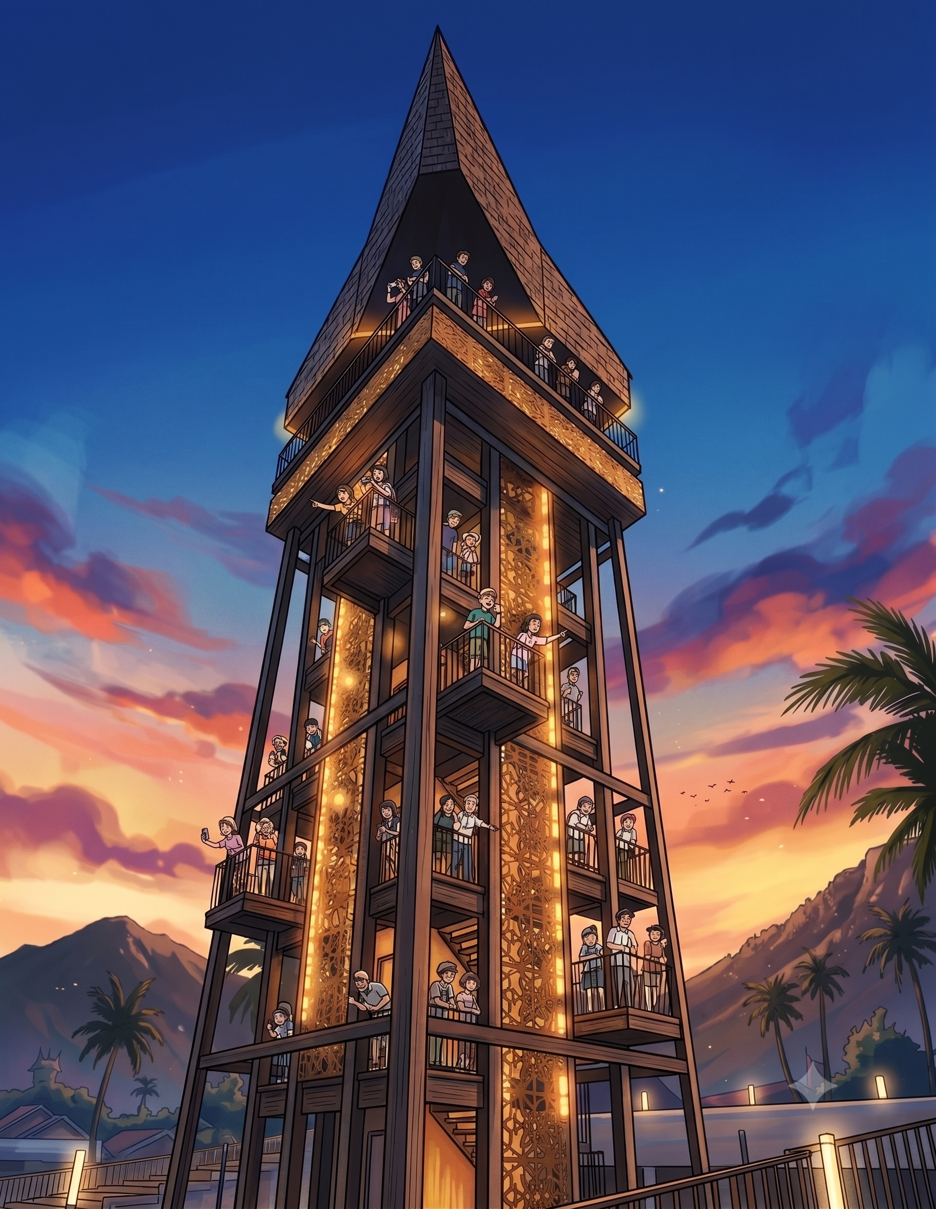Menara Songket Ikon Kebudayaan Nagari Kawasan Saribu Rumah Gadang